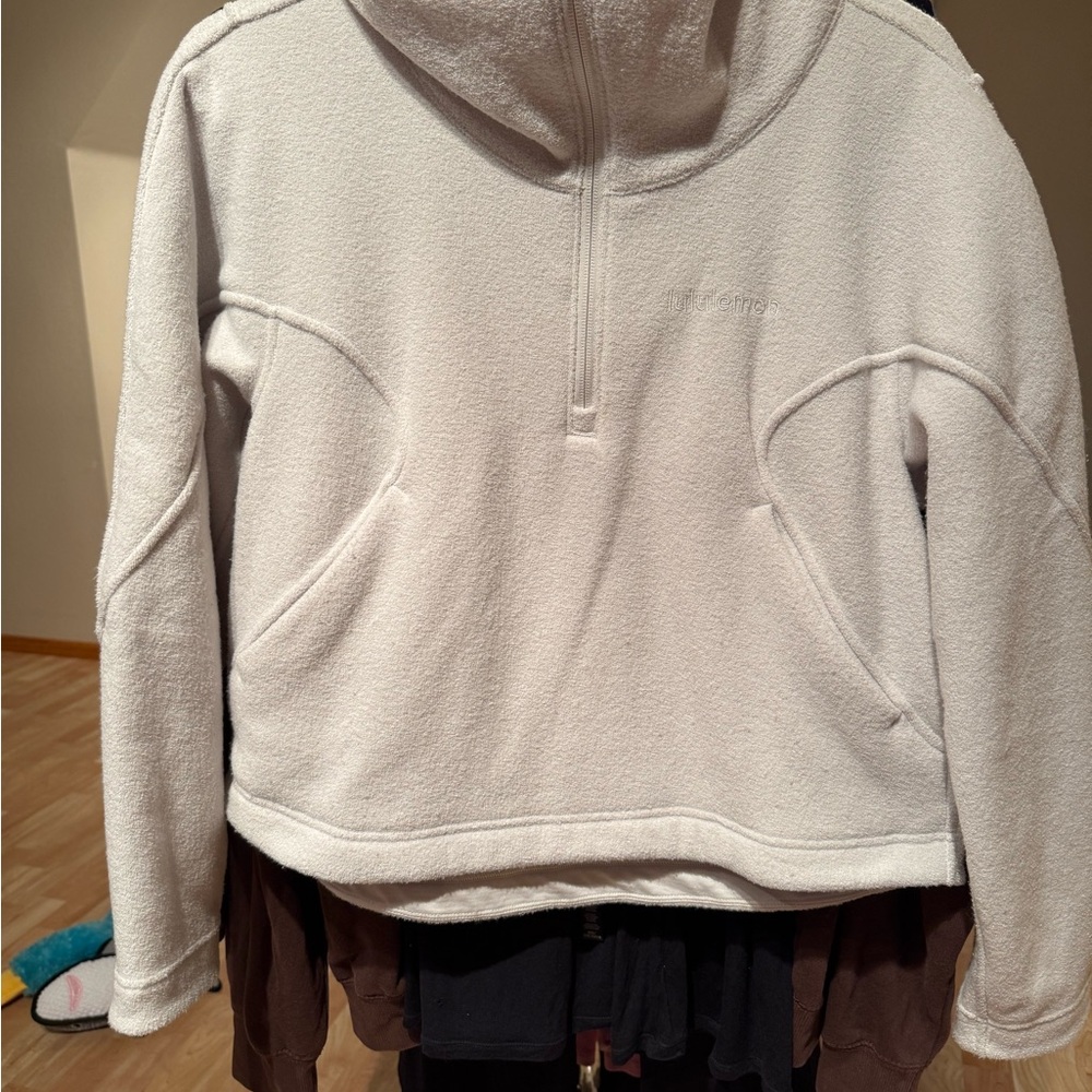 Lululemon Athletica Cream Fleece Hoodie